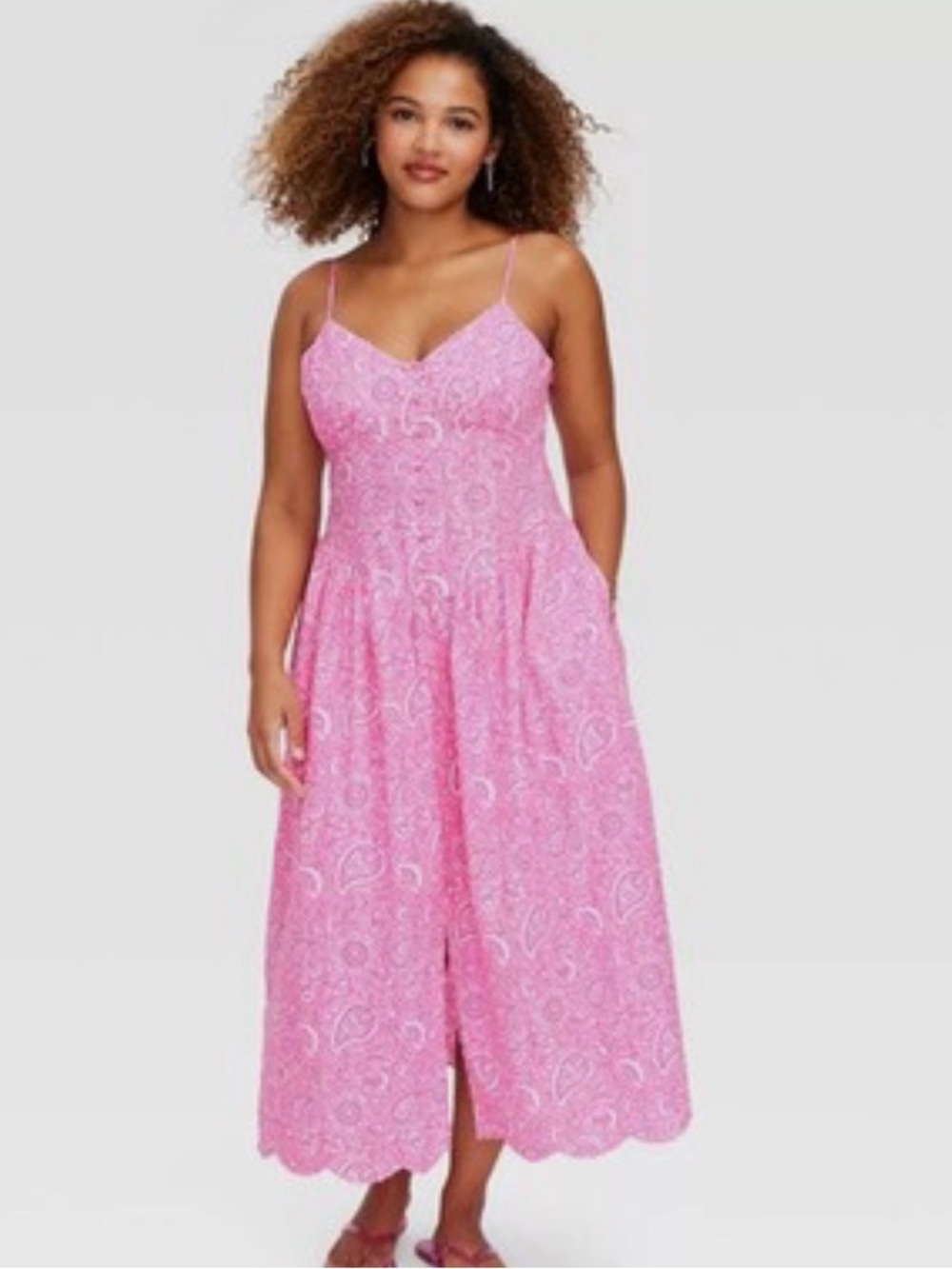 Roller Rabbit Pink Paisley Maxi Dress NWOT